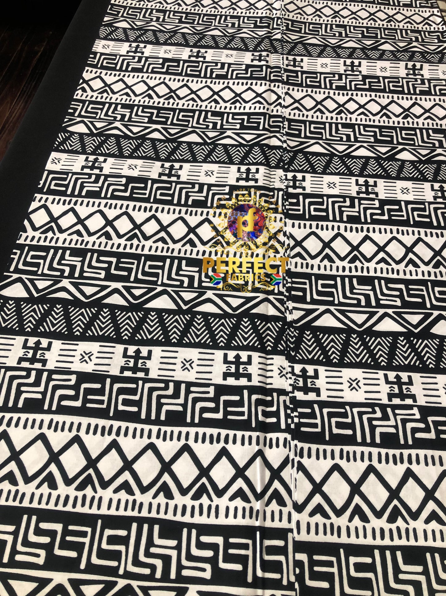 White & Black Tribal Ankara