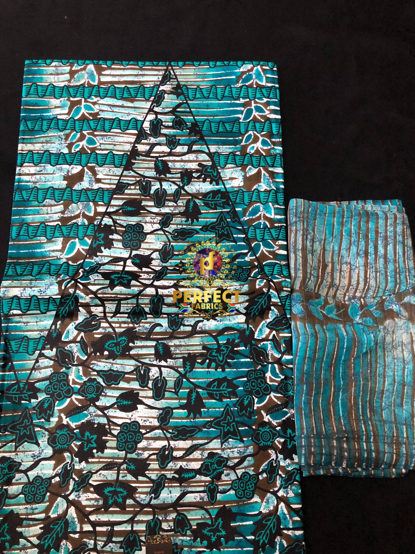 Ankara Cotton & Chiffon Set