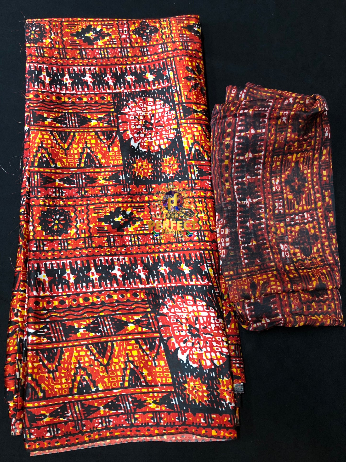Unique Tribal Ankara Silk Set