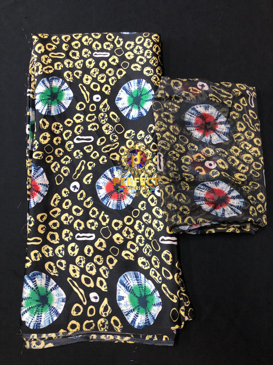 Unique Adire Silk Set