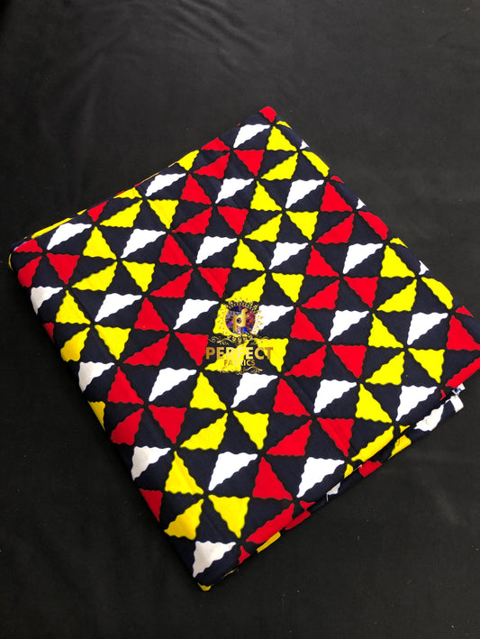 Red,White,Yellow & Black Ankara