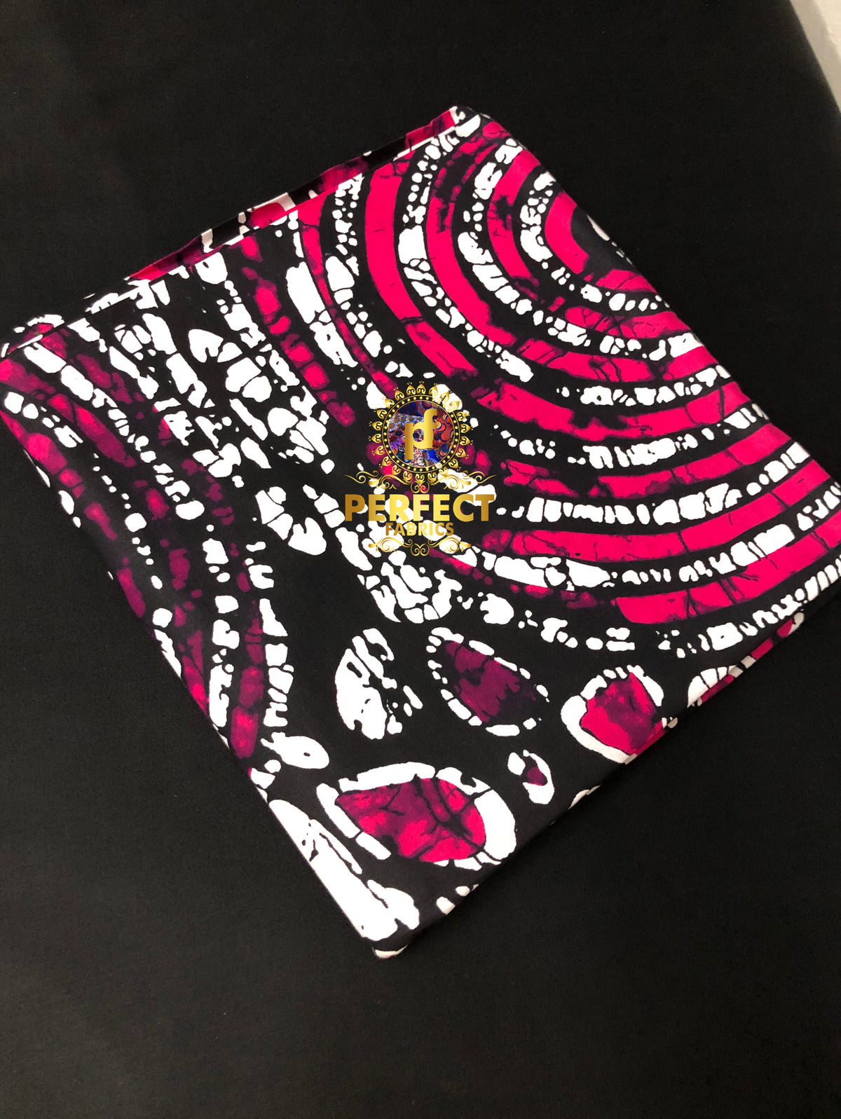 Pink & Black Adire Ankara – PERFECT FABRICS